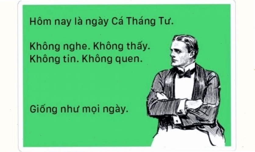 Ảnh chủ đề ngày 1/4 với nhiều meme độc đáo