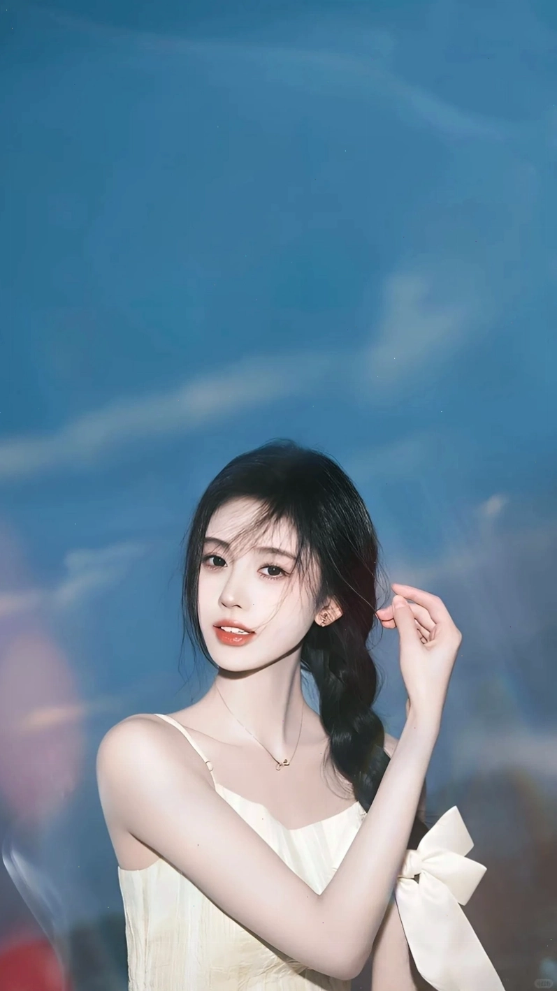 Ảnh cô gái Trung Quốc thể hiện vẻ cute tự nhiên