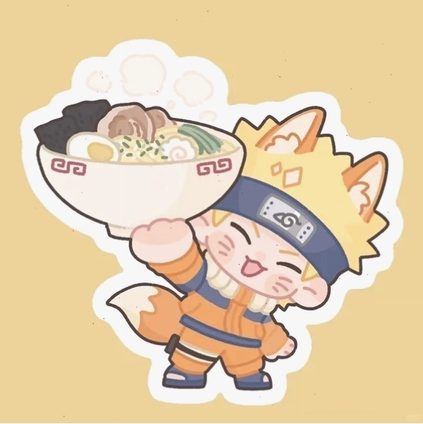 Ảnh đại diện Naruto chibi với nụ cười tươi rói