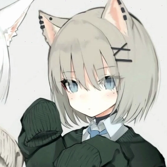 Avatar anime dễ thương với hiệu ứng phát sáng nhỏ