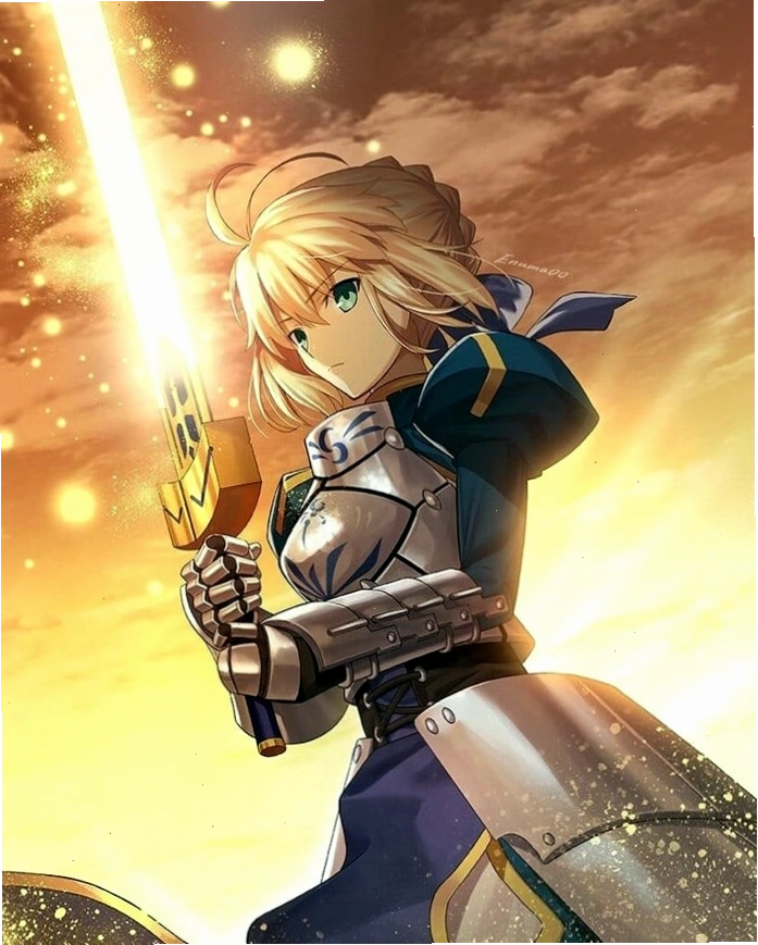 Avatar anime màu vàng ngầu chất