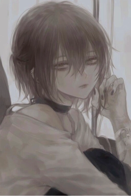 Avatar anime nam mờ với hiệu ứng ánh sáng dịu nhẹ