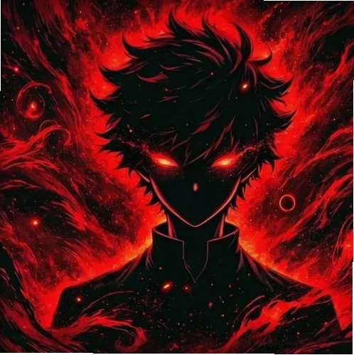 Avatar anime nam ngầu lạnh lùng với phong cách ác quỷ bí ẩn