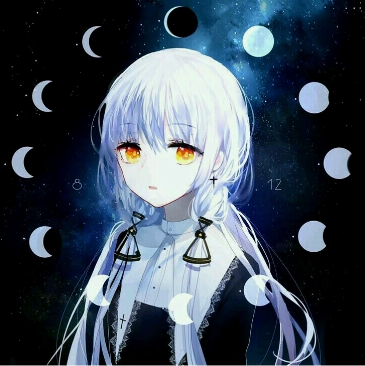 Avatar anime nữ vẽ tay nghệ thuật