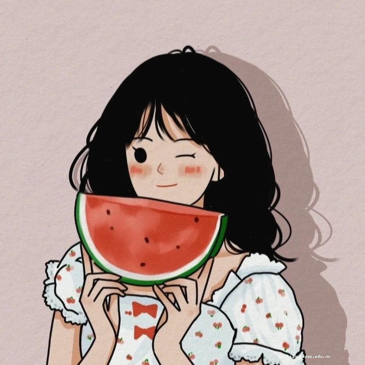 Avatar dưa hấu cute phong cách độc đáo