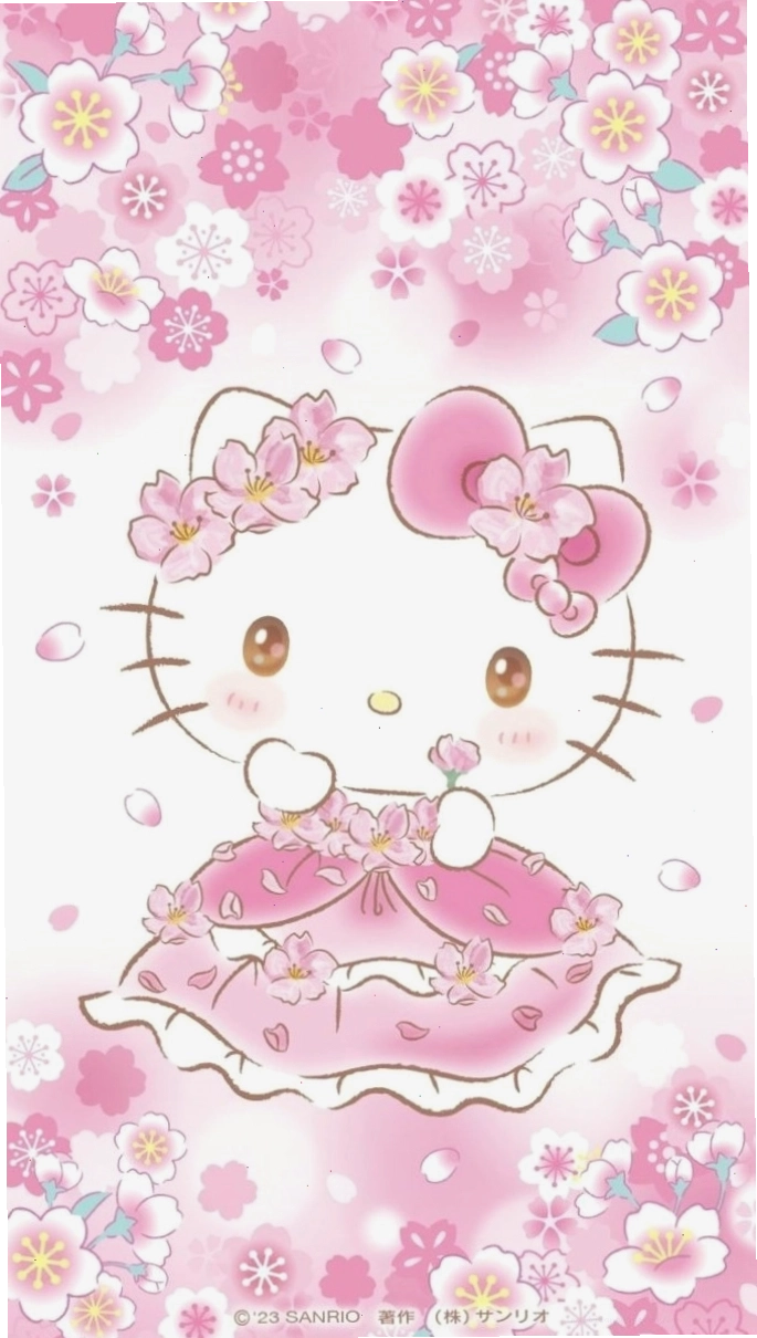 Avatar Hello Kitty cute với gam màu hồng pastel ngọt ngào