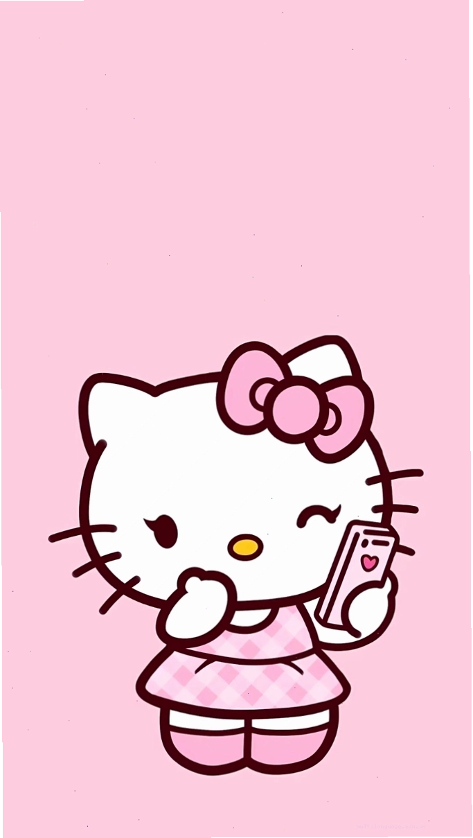 Avatar Hello Kitty đơn giản với đường nét thanh thoát