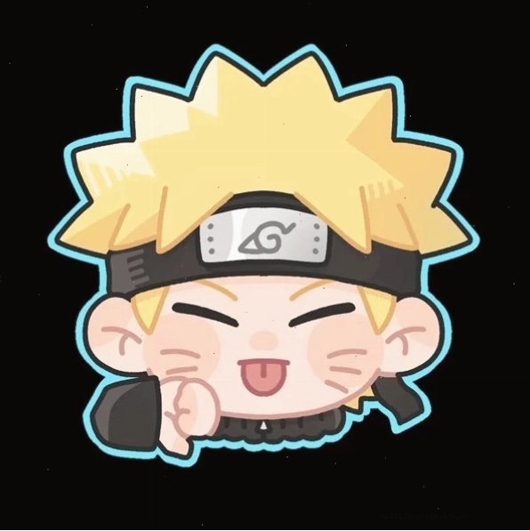 Avatar Naruto chibi với đôi mắt to tròn đáng yêu