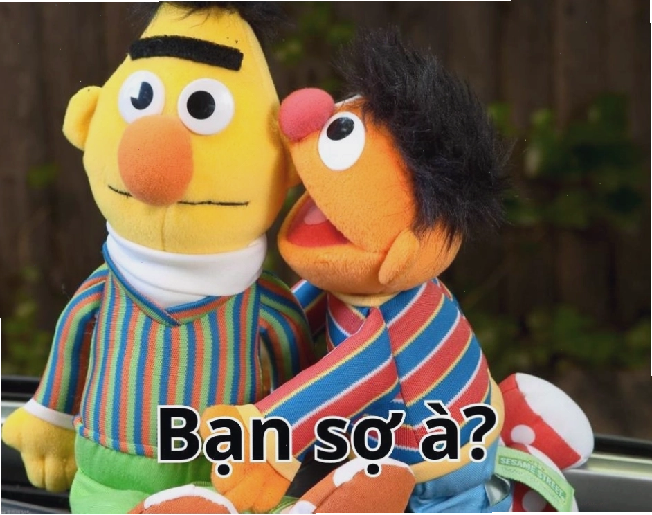 Bạn sợ nó à meme phiên bản hài hước