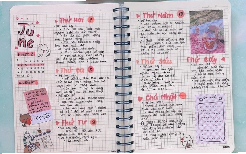 Cách trang trí vở học sinh đẹp và dễ thương