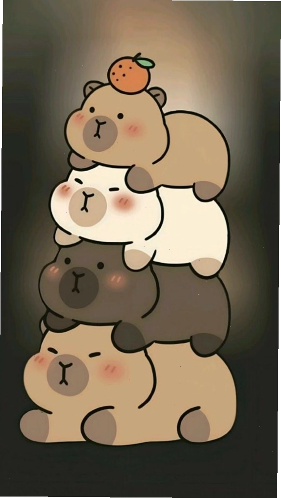 Capybara chồng chất trong bóng tối đầy ấm cúng