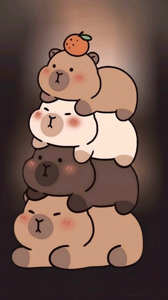 Capybara chồng chất trong bóng tối đầy ấm cúng