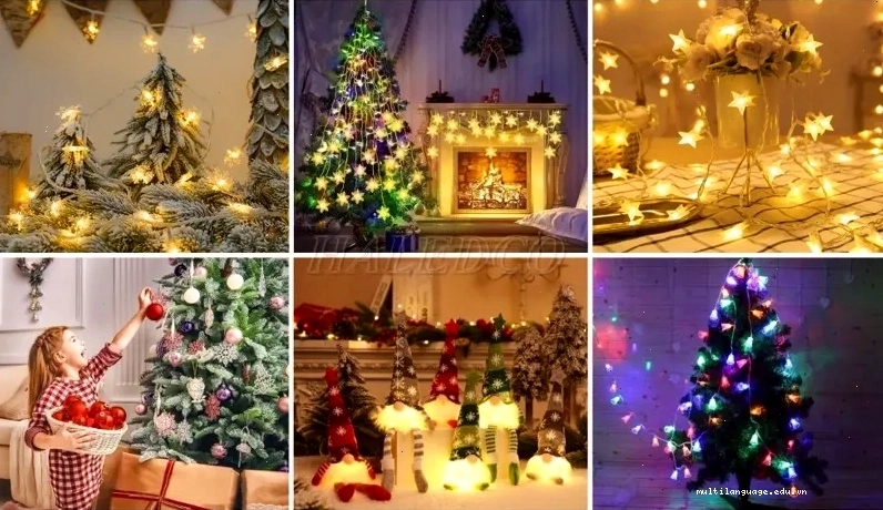 Dây đèn chớp trang trí cây thông Noel