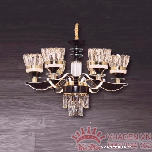 Đèn chùm tân cổ điển thiết kế pha lê cao cấp