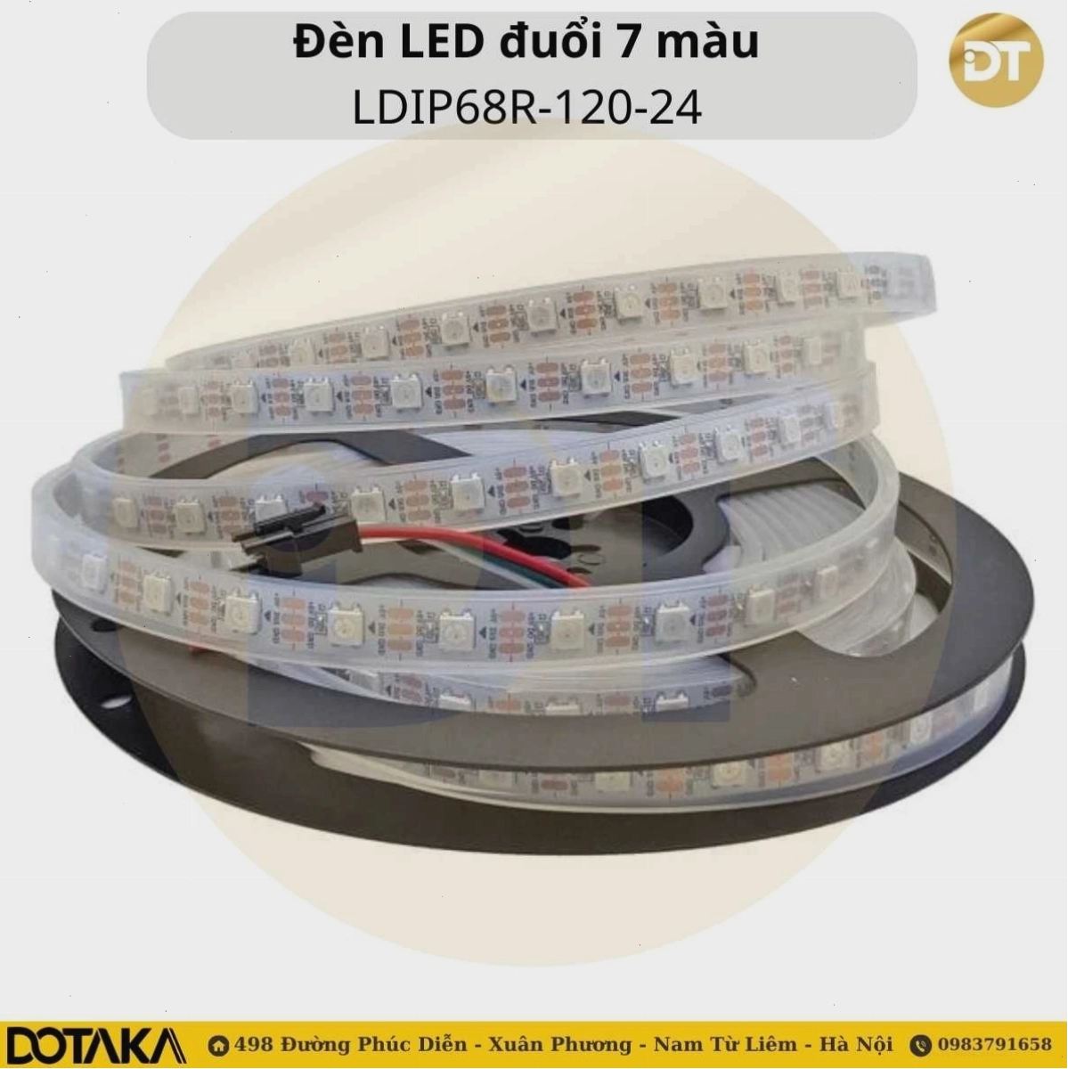 Đèn Led IP68 RGB 7 Màu LDIP68R-120-24