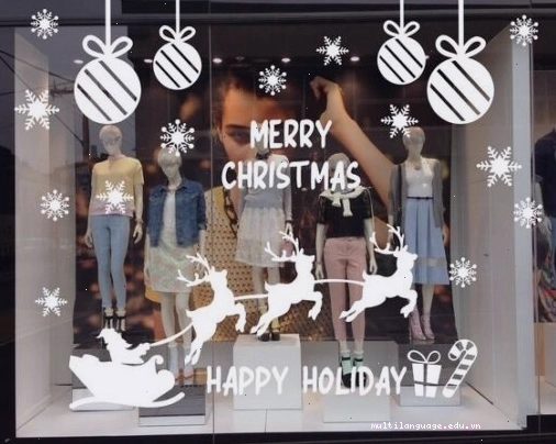 Dịch vụ dán decal trang trí noel TPHCM - Ảnh 10
