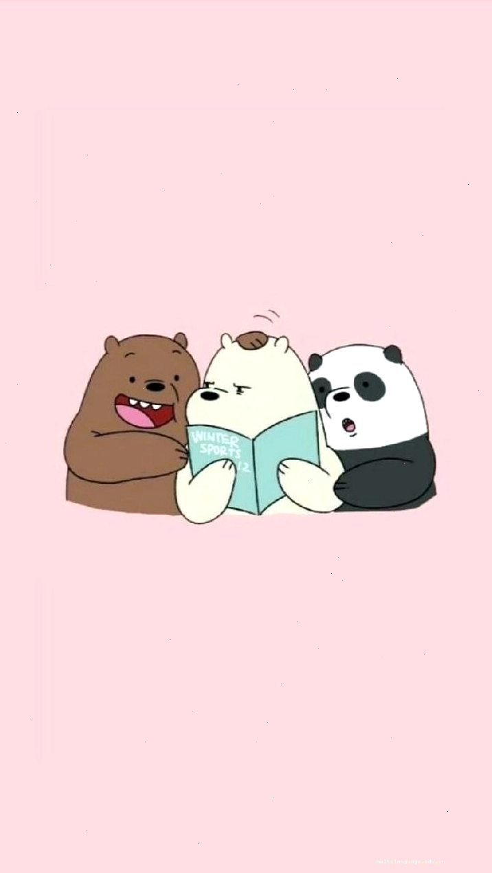 Gấu trắng cầm dao ăn bánh quy