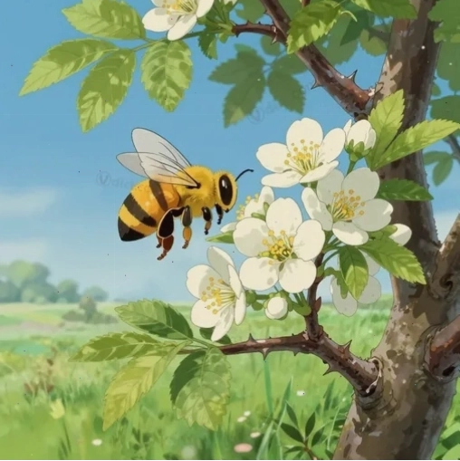Hàng rào được trồng bằng cây keo gai tạo nên một bức tường xanh vững chắc