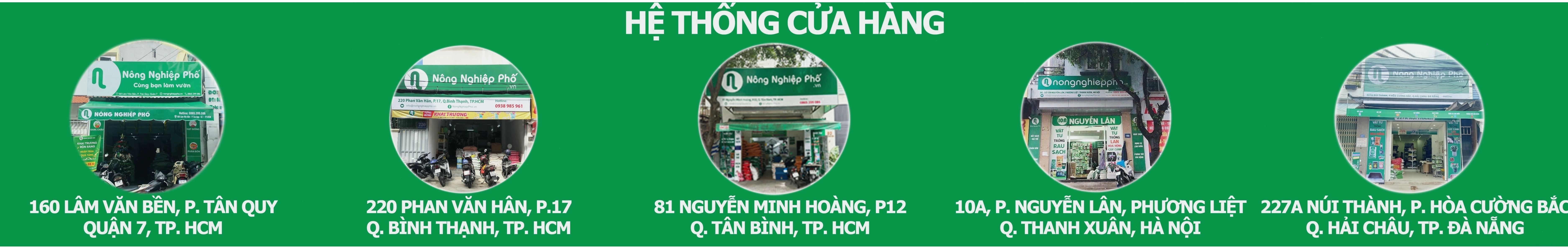 Hệ thống cửa hàng Nông Nghiệp Phố