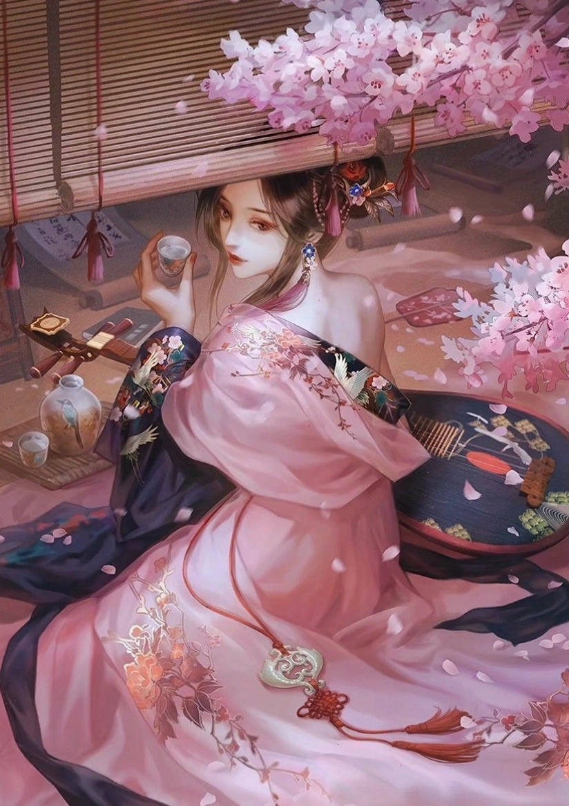 Hình ảnh anime cổ trang với phong cách vẽ hiện đại