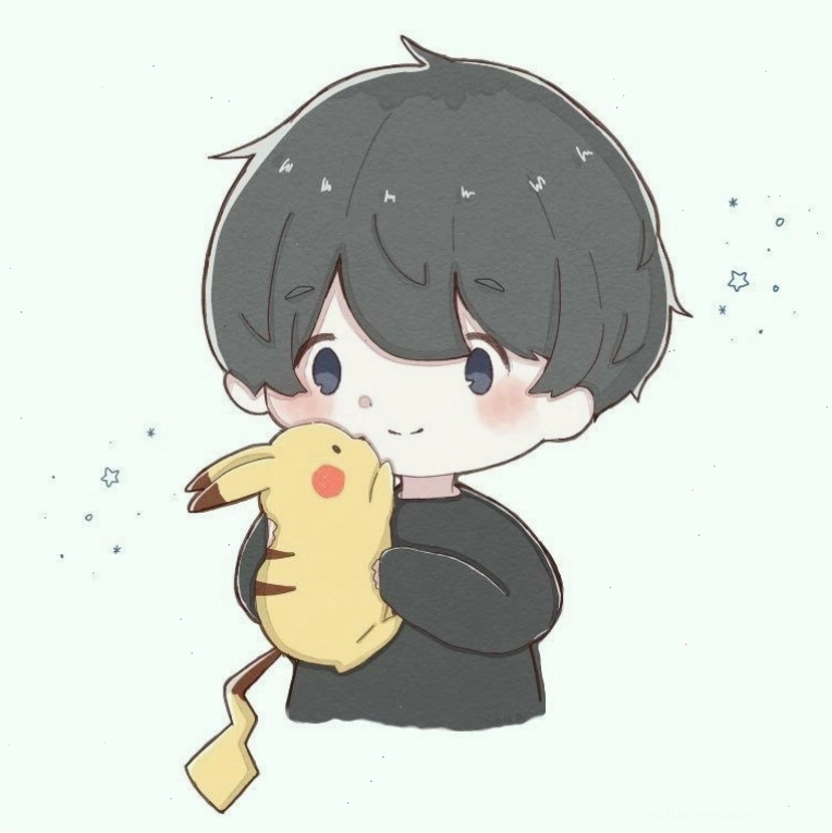 Hình ảnh avatar nam trong phong cách chibi đang yêu