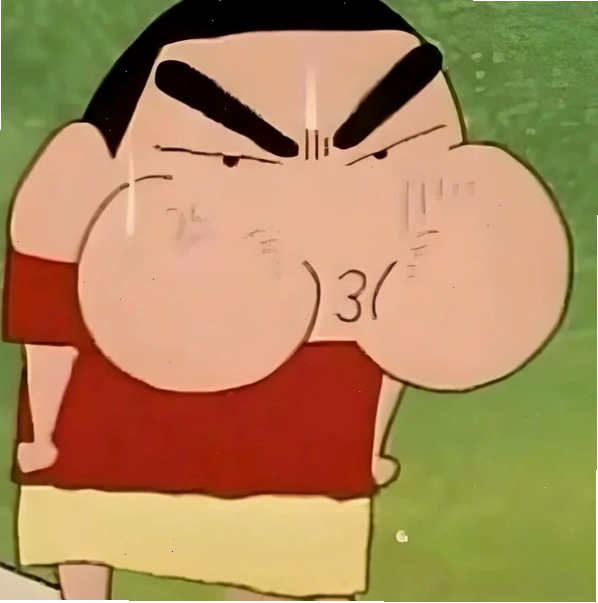 Hình ảnh giận dỗi dễ thương của một nhân vật meme