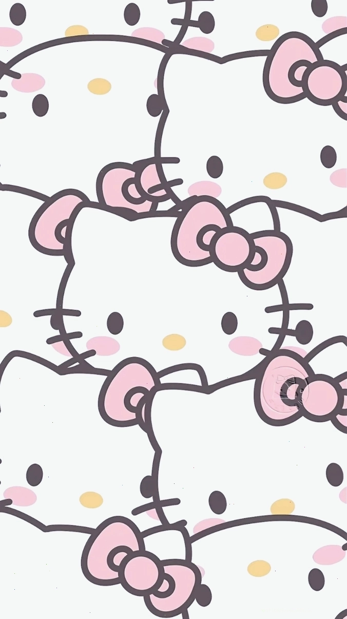 Hình ảnh Hello Kitty tối giản, nhẹ nhàng