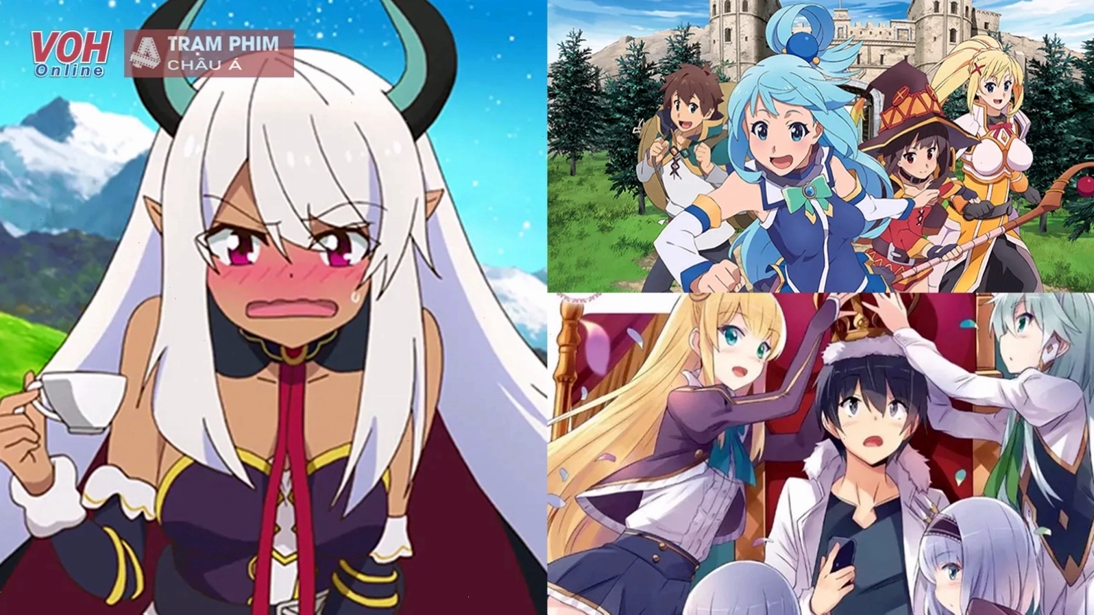 Hình ảnh minh họa cho các bộ anime chuyển sinh