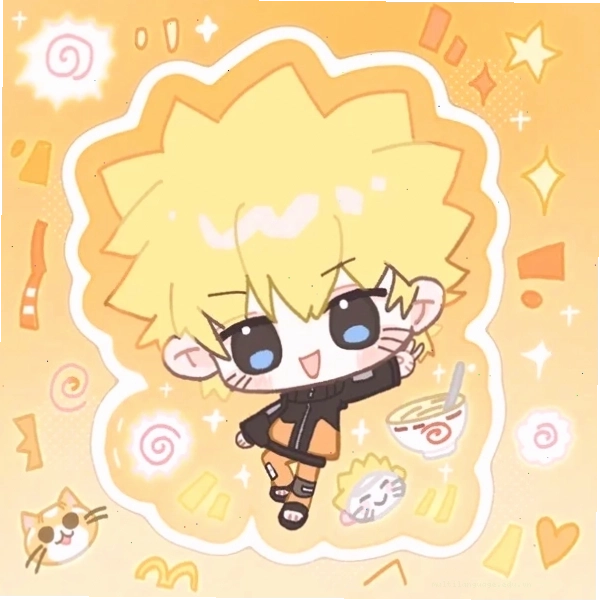 Hình ảnh Naruto chibi cực kỳ đáng yêu với trang phục quen thuộc