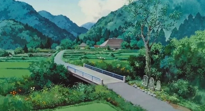 Hình nền 4K anime phong cảnh tạo không gian sắc nét