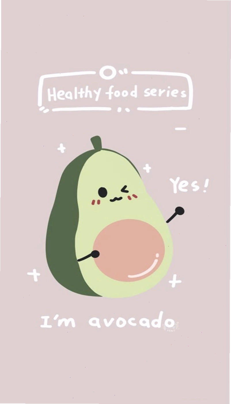 Hình nền ảnh quả bơ cute