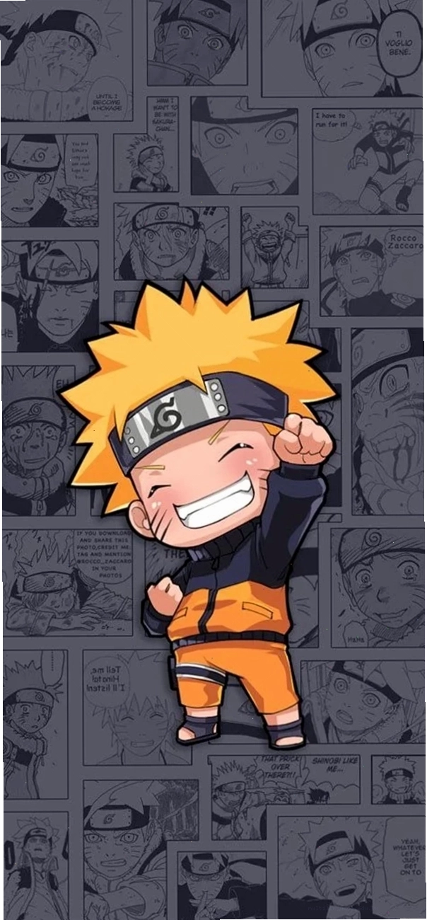 Hình nền chibi Naruto đẹp với phong cách vẽ độc đáo