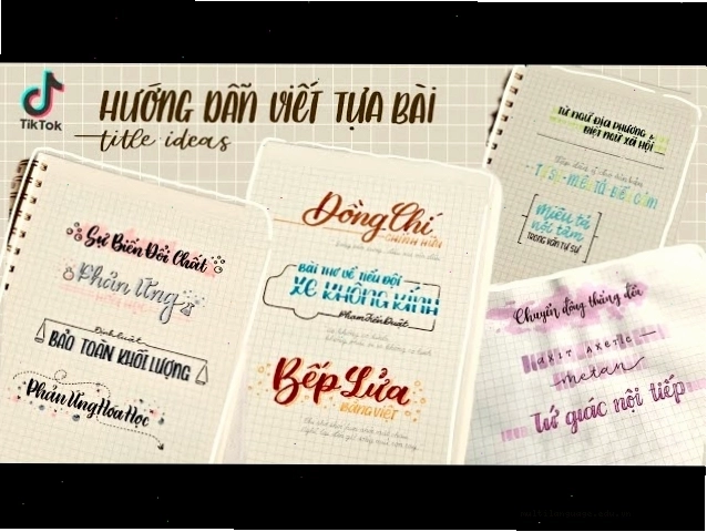 Hướng dẫn viết tựa bài (Journal Title) theo phong cách sáng tạo