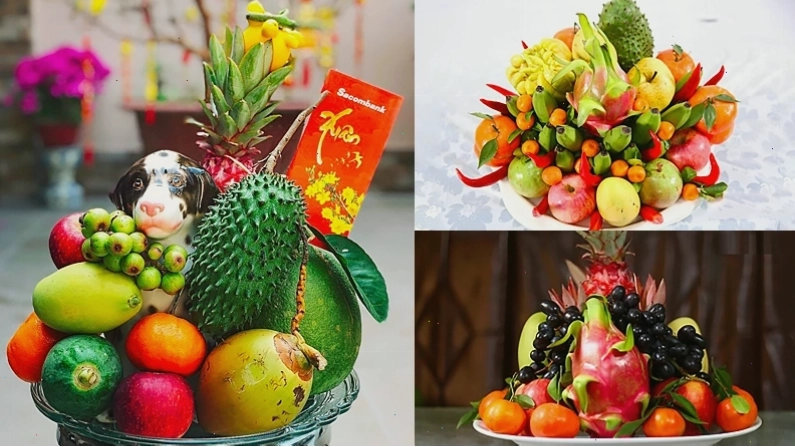 Mâm ngũ quả miền Trung với các loại quả dân dã, dễ tìm