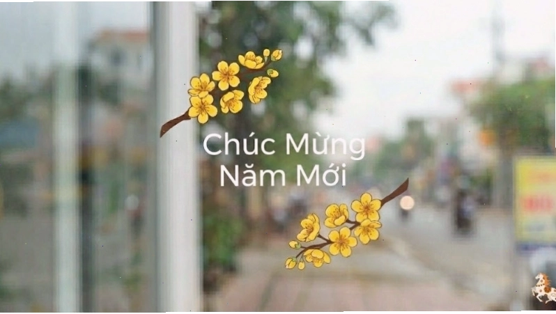 Mẫu decal hoa mai, hoa đào 7
