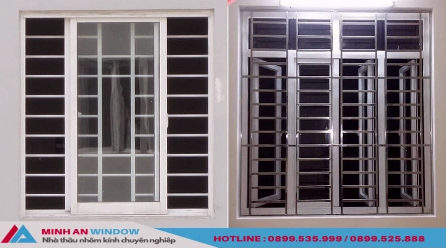 Mẫu hoa sắt cửa sổ đơn giản
