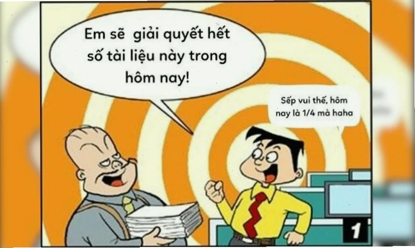 Meme Cá tháng tư gửi đồng nghiệp