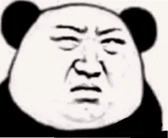 Meme gấu trúc bựa với ánh nhìn khinh bỉ