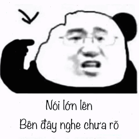 Meme gấu trúc nghe không rõ