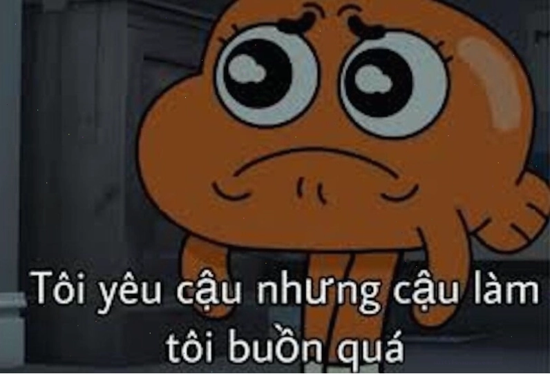 Meme tình yêu buồn vì xa cách
