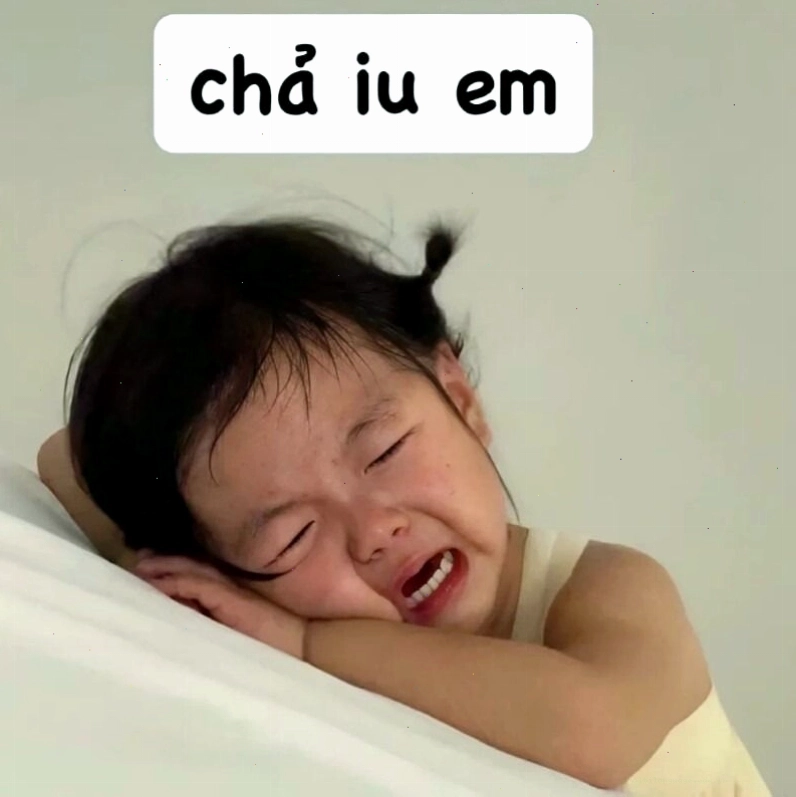 Meme tình yêu thể hiện sự hờn dỗi đáng yêu
