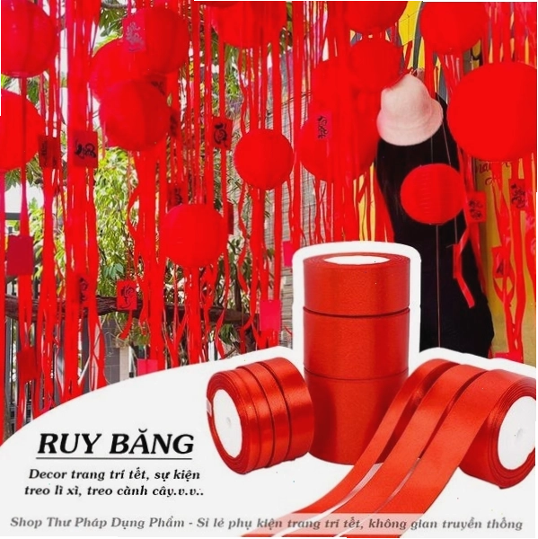 Ruy băng trang trí Tết