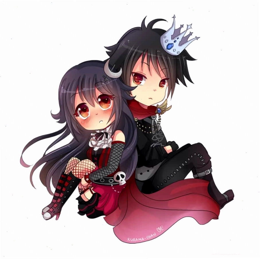 Tải ngay Hình đại diện cặp đôi Anime chibi ngầu dễ thương