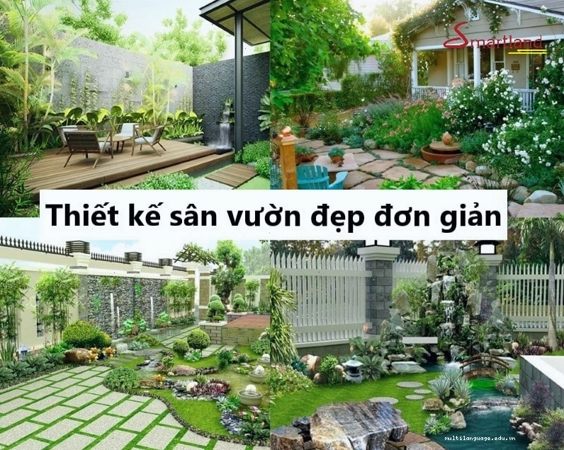 Thiết kế sân vườn đẹp đơn giản mang thiên nhiên vào ngôi nhà