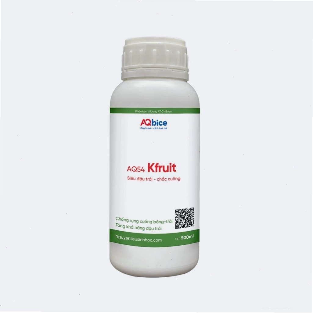 Thuốc siêu ra hoa đậu trái AQ54 Kfruit hỗ trợ cây nho thân gỗ đậu trái to chắc