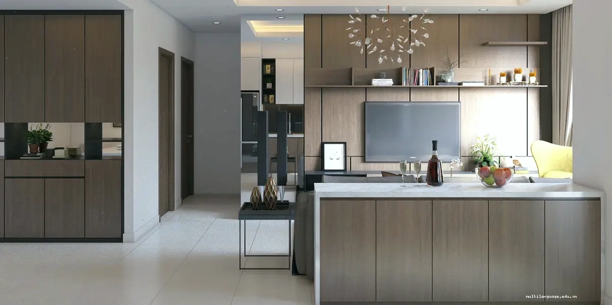 Tone màu thanh lịch, phù hợp với phong cách tổng thể ngôi nhà