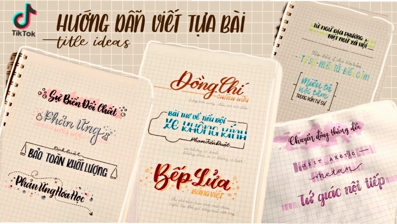 Tổng hợp TikTok Hướng dẫn viết tựa bài Journal Title