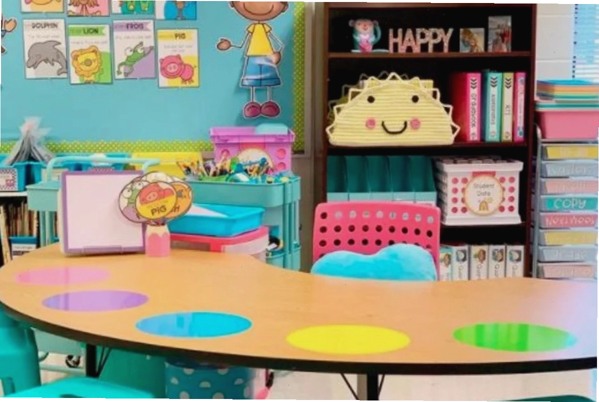 Trang trí lớp học với gam màu tươi sáng, tạo cảm giác vui vẻ