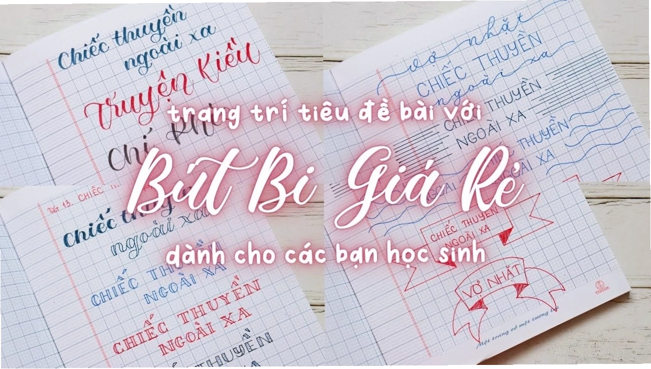 Trang Trí Tiêu Đề Bằng Bút Bi Giá Siêu Rẻ Mal Home