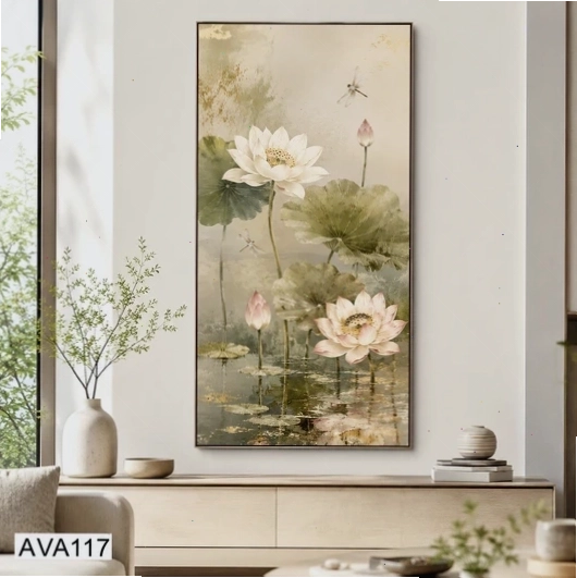 Tranh Đầm Hoa Sen - AVA117